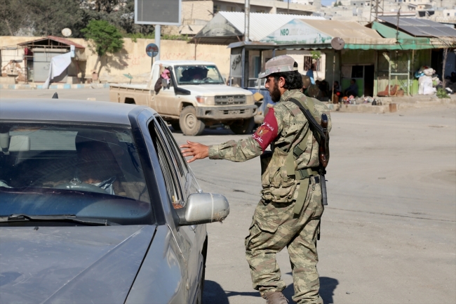 Milli Ordu polisleri Afrin'de göreve başladı